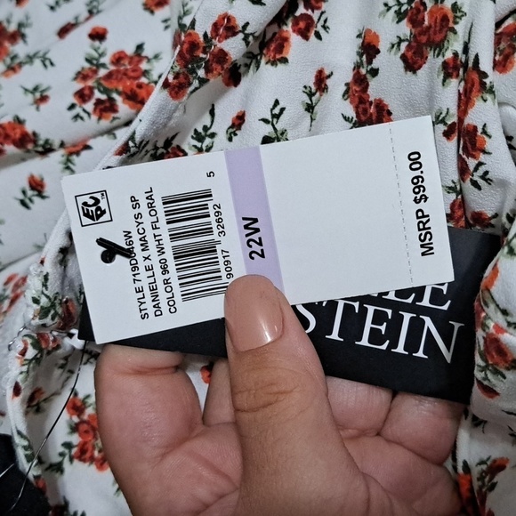 NWT DANIELLE BERNSTEIN BOHO FLORAL DRESS $99 - Picture 6 of 6